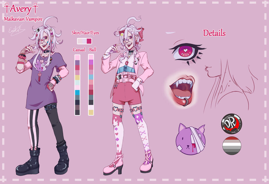 VTM character reference sheet